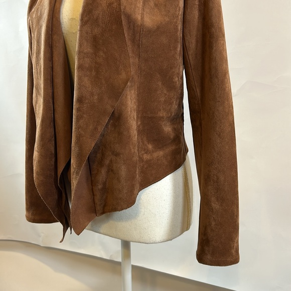 BLANK NYC | Brown Faux Suede Waterfall Jacket | Medium - Picture 6 of 10